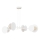 Chandelier on a string IDEA 4xE27/15W/230V white