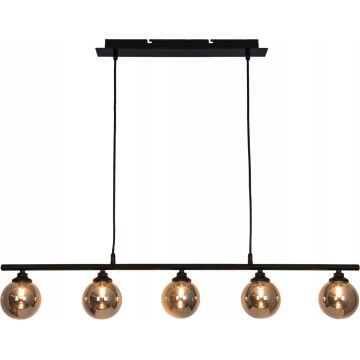 Chandelier on a string IMAGINE 5xG9/40W/230V black/smoky