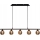 Chandelier on a string IMAGINE 5xG9/40W/230V black/smoky