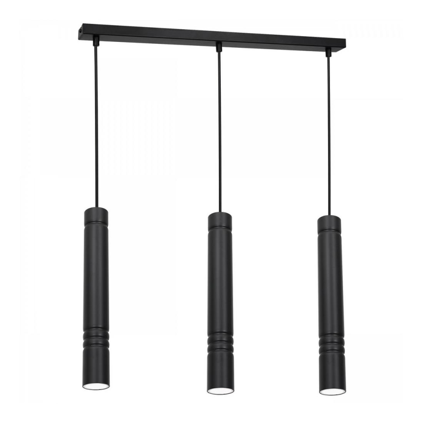 Chandelier on a string IMPLODE 3xGU10/8W/230V black