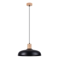 Chandelier on a string INDY 1xE27/15W/230V d. 38 cm black