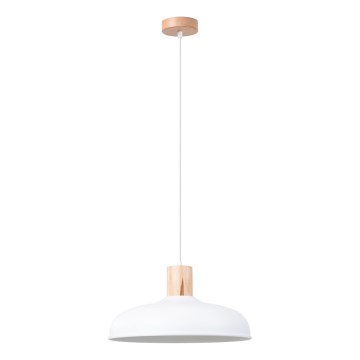 Chandelier on a string INDY 1xE27/15W/230V d. 38 cm white