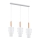 Chandelier on a string IRYD 3xE27/60W/230V
