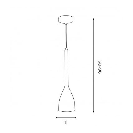 Chandelier on a string ISTAPPAR 1xE27/60W/230V black/golden