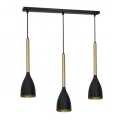 Chandelier on a string ISTAPPAR 3xE27/60W/230V black/golden
