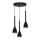 Chandelier on a string ISTAPPAR 3xE27/60W/230V black