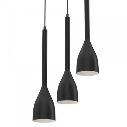 Chandelier on a string ISTAPPAR 3xE27/60W/230V black