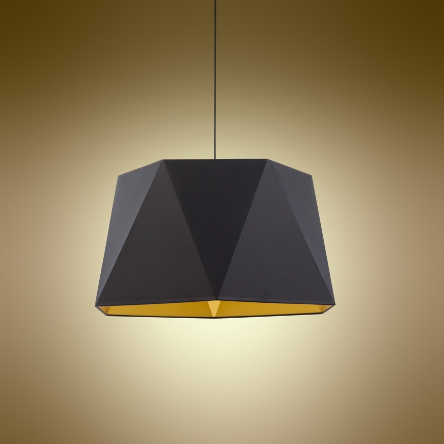 Chandelier on a string IVO 1xE27/25W/230V black/gold