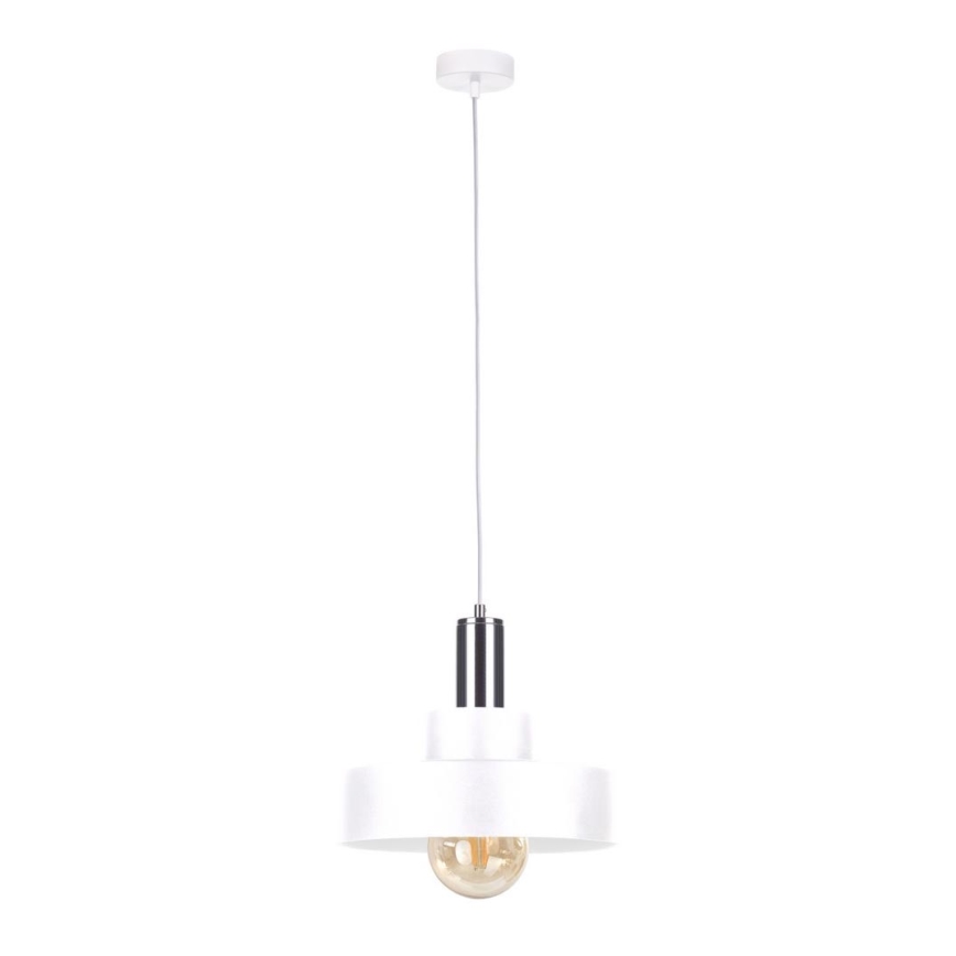 Chandelier on a string IZA 1xE27/60W/230V white/shiny chrome