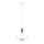 Chandelier on a string IZA 1xE27/60W/230V white/shiny chrome