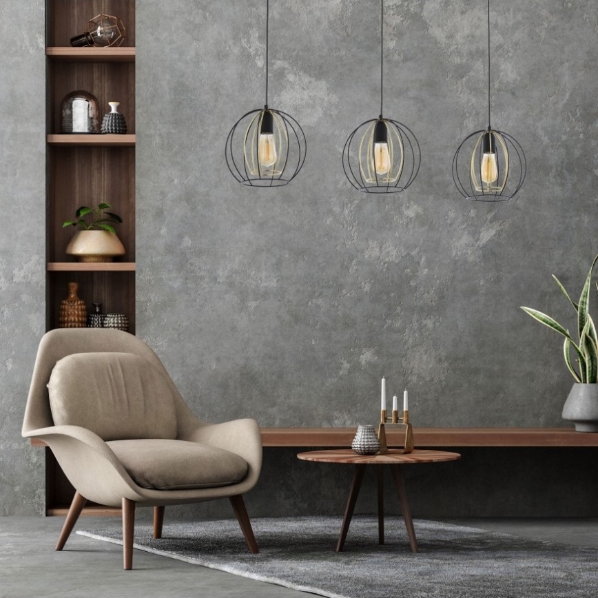 Chandelier on a string JAULA 3xE27/60W/230V