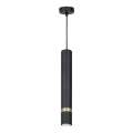 Chandelier on a string JOKER 1xGU10/25W/230V black/gold