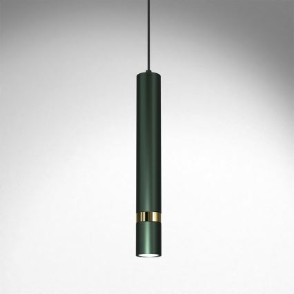 Chandelier on a string JOKER 1xGU10/25W/230V green