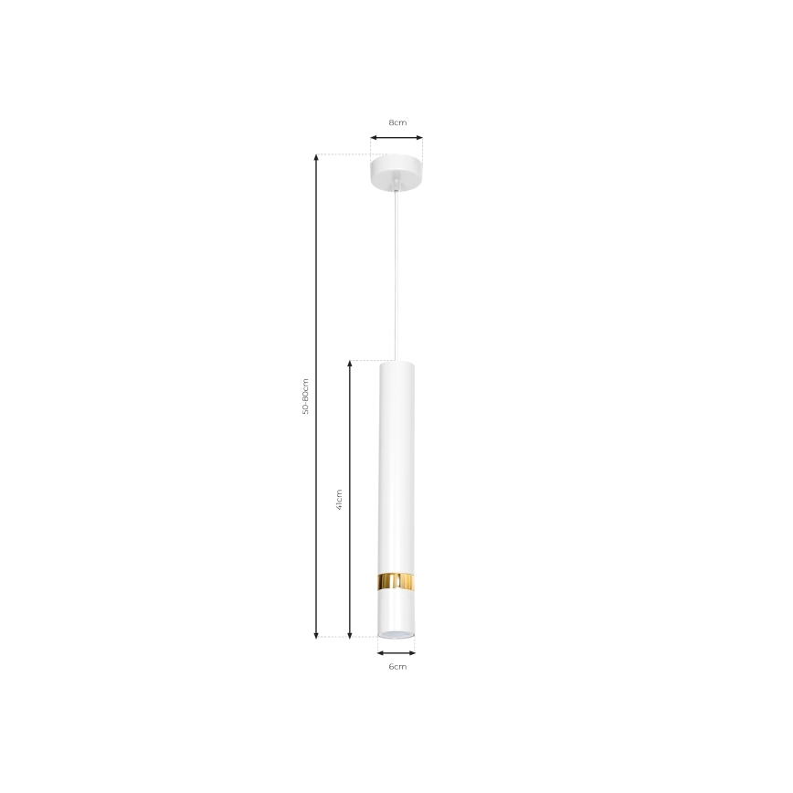 Chandelier on a string JOKER 1xGU10/25W/230V white