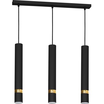 Chandelier on a string JOKER 3xGU10/25W/230V black