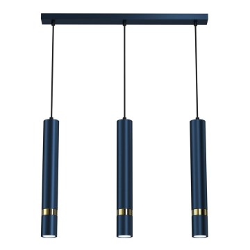 Chandelier on a string JOKER 3xGU10/25W/230V blue
