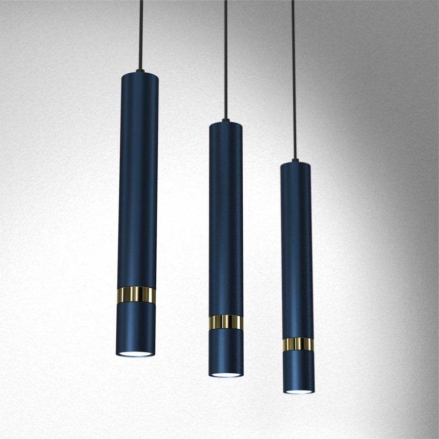 Chandelier on a string JOKER 3xGU10/25W/230V blue