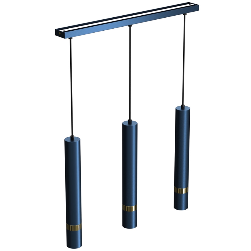 Chandelier on a string JOKER 3xGU10/25W/230V blue