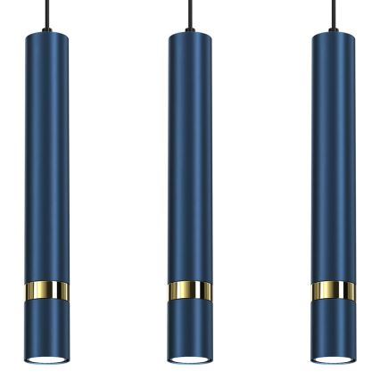 Chandelier on a string JOKER 3xGU10/25W/230V blue