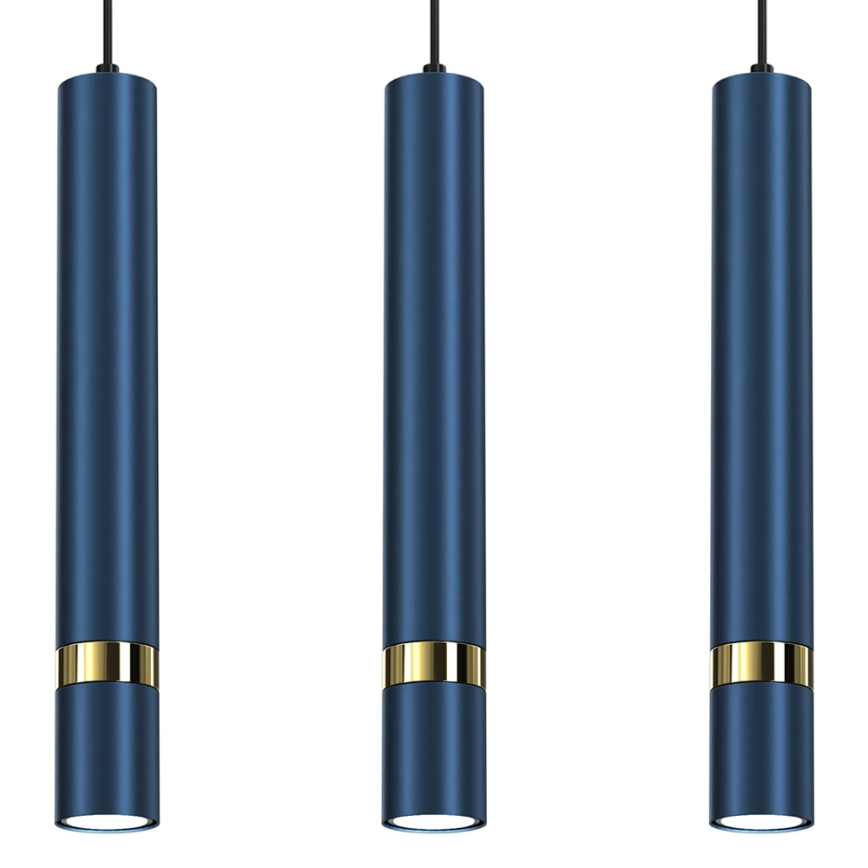 Chandelier on a string JOKER 3xGU10/25W/230V blue