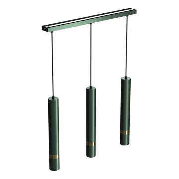 Chandelier on a string JOKER 3xGU10/25W/230V green