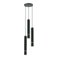Chandelier on a string JOKER 3xGU10/8W/230V green/gold