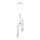 Chandelier on a string JOKER 3xGU10/8W/230V white/gold