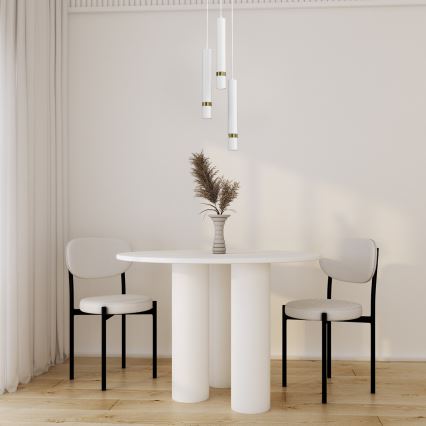 Chandelier on a string JOKER 3xGU10/8W/230V white/gold