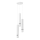 Chandelier on a string JOKER 3xGU10/8W/230V white/shiny chrome