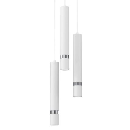 Chandelier on a string JOKER 3xGU10/8W/230V white/shiny chrome