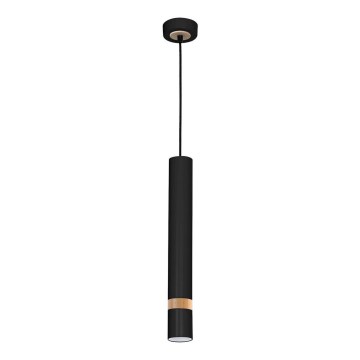 Chandelier on a string JOKER BLACK WOOD 1xGU10/8W/230V
