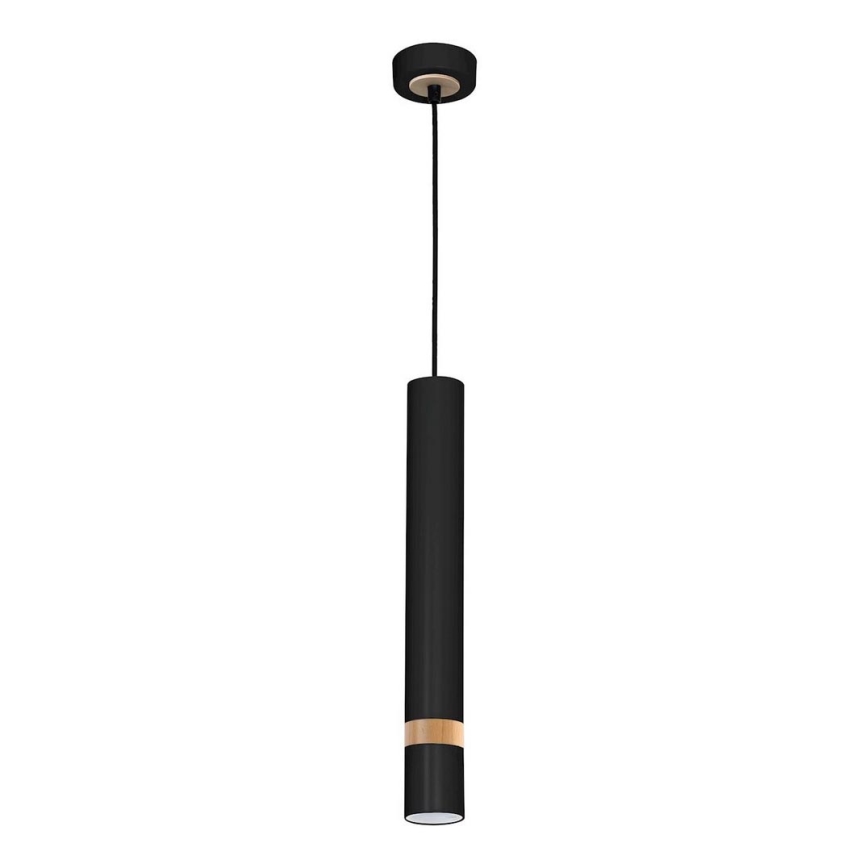 Chandelier on a string JOKER BLACK WOOD 1xGU10/8W/230V