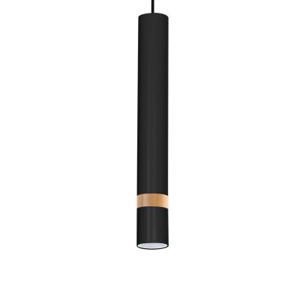 Chandelier on a string JOKER BLACK WOOD 3xGU10/8W/230V