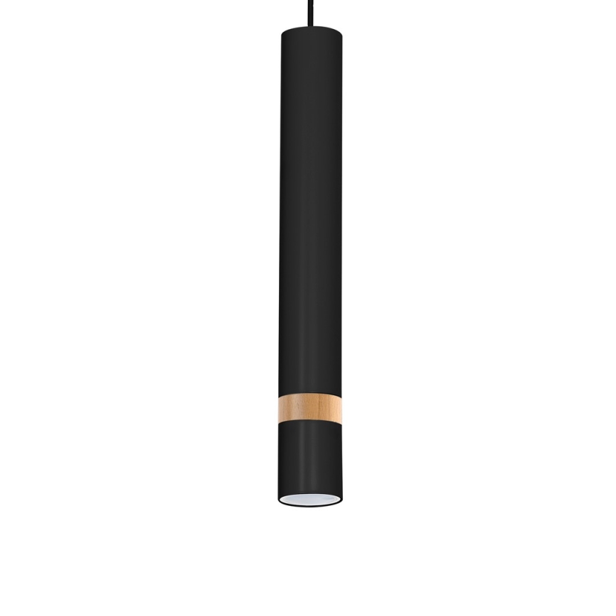 Chandelier on a string JOKER BLACK WOOD 3xGU10/8W/230V