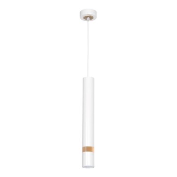 Chandelier on a string JOKER WHITE WOOD 1xGU10/8W/230V