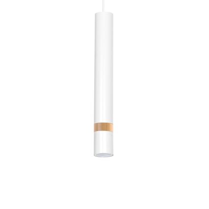 Chandelier on a string JOKER WHITE WOOD 1xGU10/8W/230V