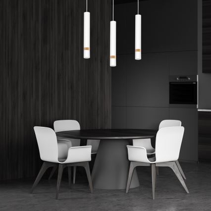 Chandelier on a string JOKER WHITE WOOD 3xGU10/8W/230V