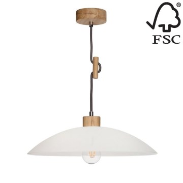 Chandelier on a string JONA 1xE27/60W/230V oak - FSC certified
