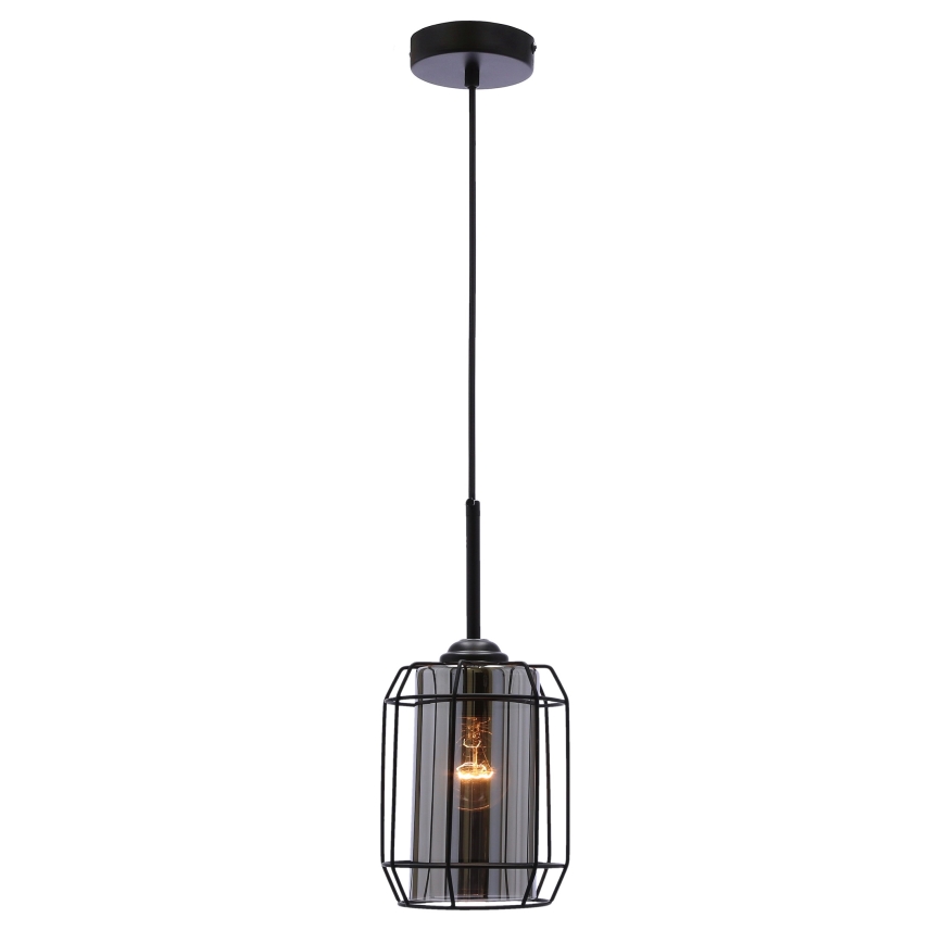 Chandelier on a string JONERA 1xE27/40W/230V black