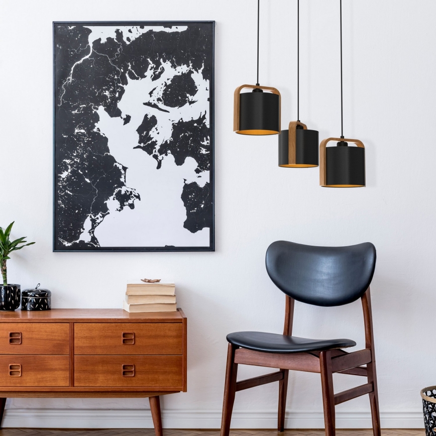 Chandelier on a string JONKO 3xE27/60W/230V