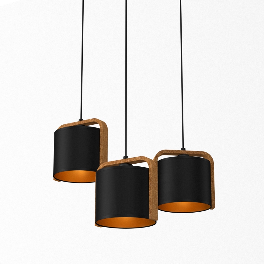 Chandelier on a string JONKO 3xE27/60W/230V