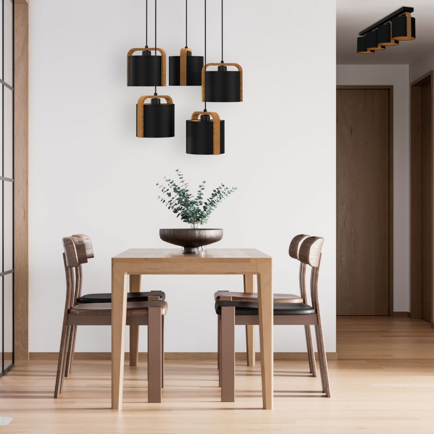 Chandelier on a string JONKO 5xE27/60W/230V