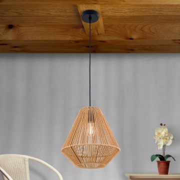 Chandelier on a string JUNGLE 1xE27/40W/230V d. 31 cm hemp