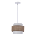 Chandelier on a string JUTA 1xE27/40W/230V brown/white