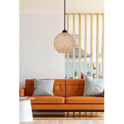 Chandelier on a string JUTE 1xE27/60W/230V beige