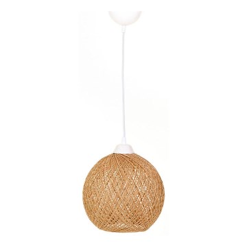 Chandelier on a string JUTE 1xE27/60W/230V beige