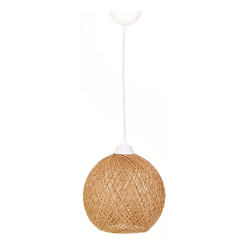 Chandelier on a string JUTE 1xE27/60W/230V beige