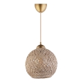 Chandelier on a string JUTE 1xE27/60W/230V beige