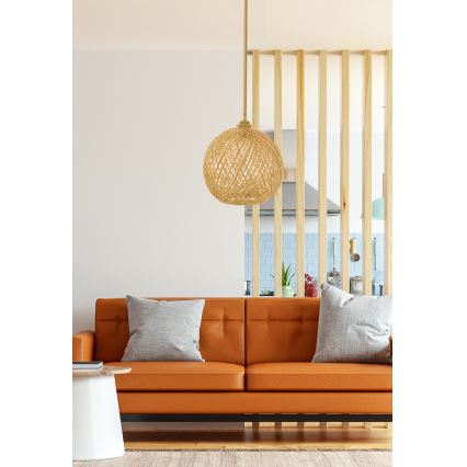 Chandelier on a string JUTE 1xE27/60W/230V beige