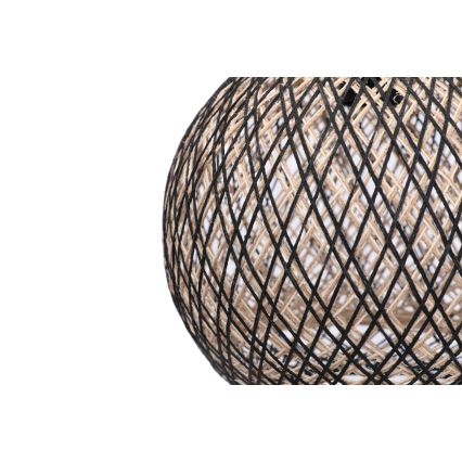 Chandelier on a string JUTE 1xE27/60W/230V black